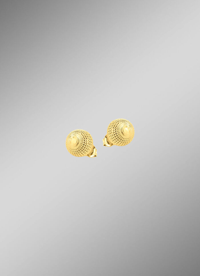 Zauberhafte Kugel-Ohrstecker mit Struktur 