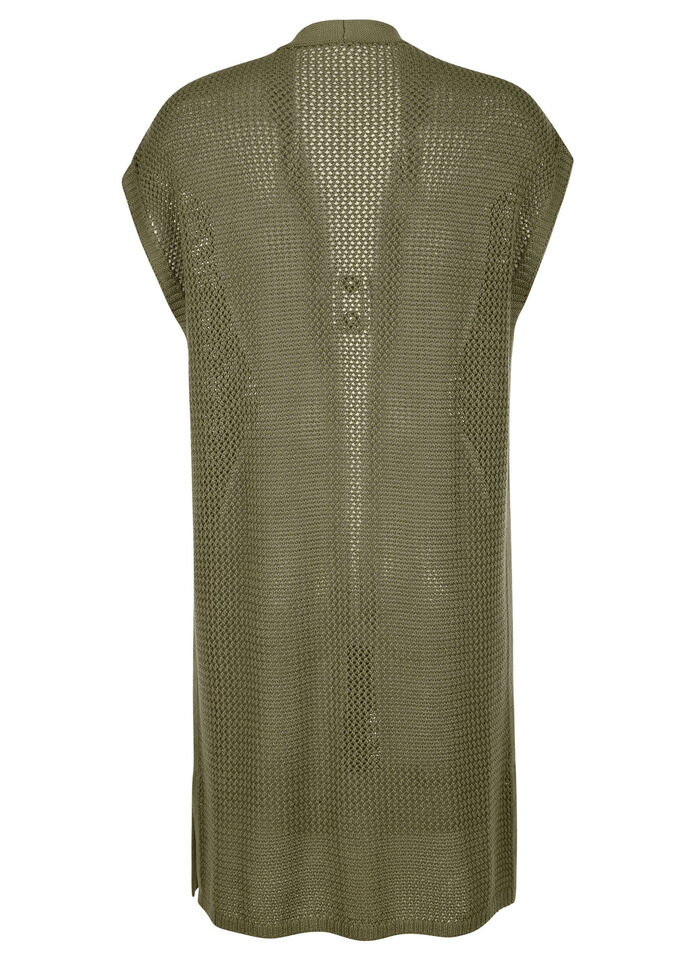 Strickweste in Longform 