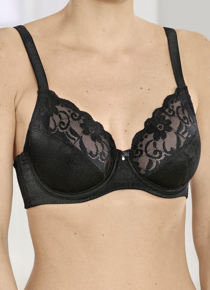 Sassa Bügel-BH mit elastischer Spitze SCHWARZ