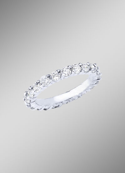 Memoire-Brillantring mit ca. 16 Brillanten  Memoire-Brillantring mit ca. 16 Brillanten
