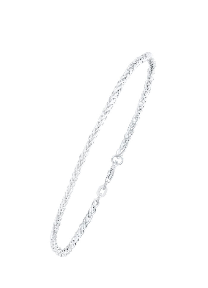 Zopfketten-Armband mit Karabiner 