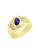 Damenring mit echt Lapislazuli 