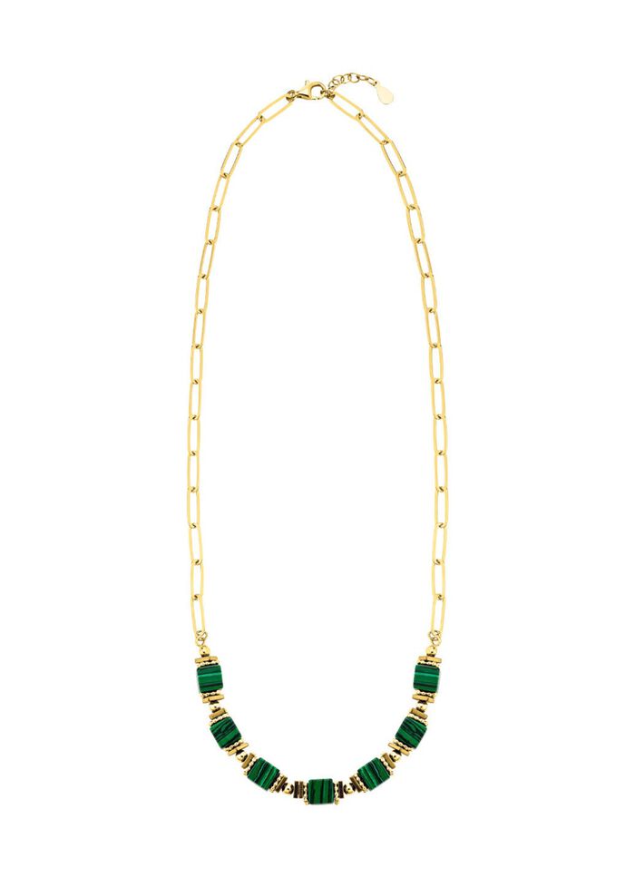 Eleganz trifft auf Moderne – Garnitur mit synth. Malachit 