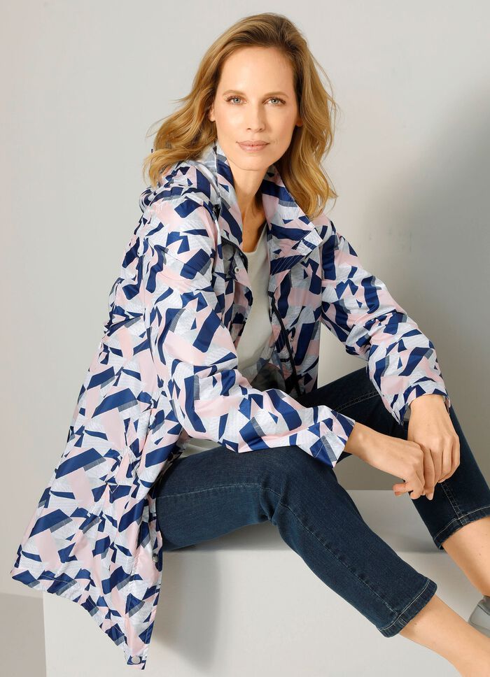 Funktionsjacke mit grafischem Druckdessin 