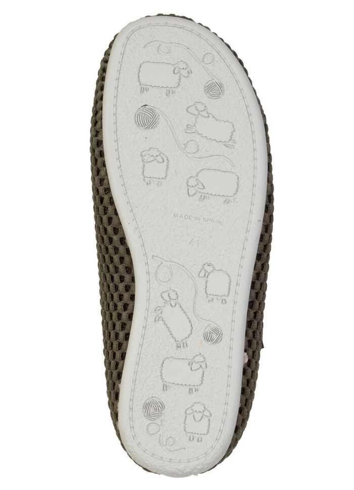 Leichte Herren-Hausschuhe, mit herausnehmbarem Fu&szlig;bett KHAKI