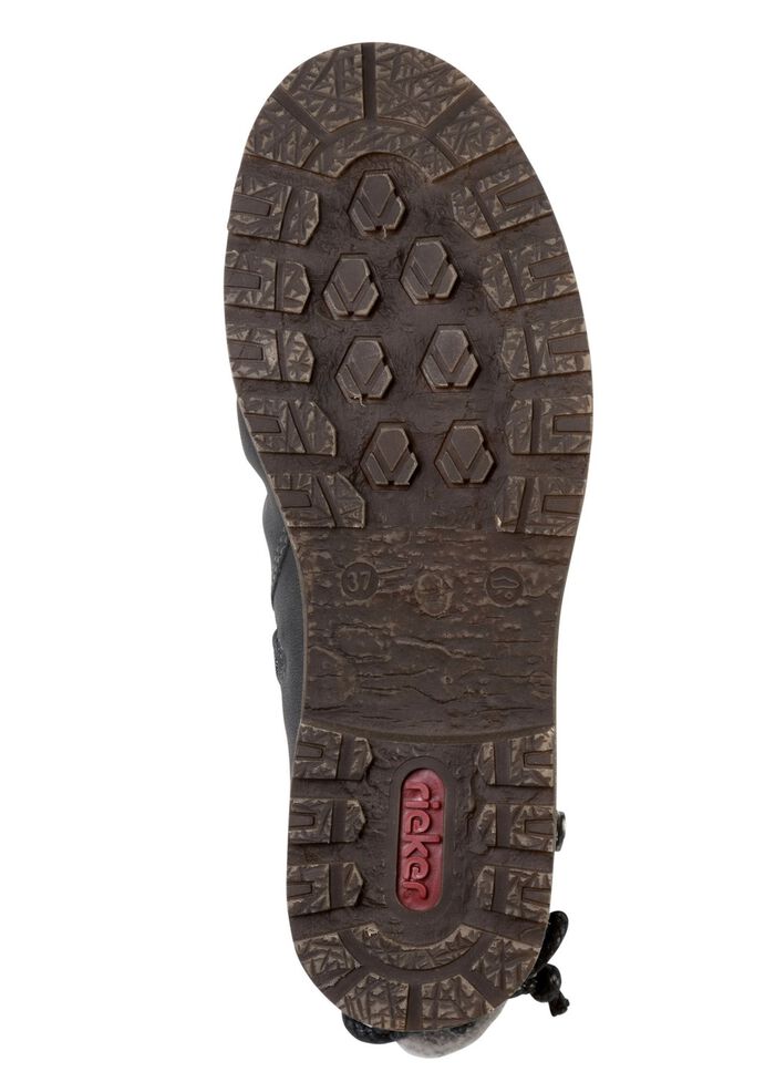 Rieker Stiefel aus Nubukmaterial ANTHRAZIT-SCHWARZ