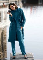 Wollmantel in 2-reihiger Optik 