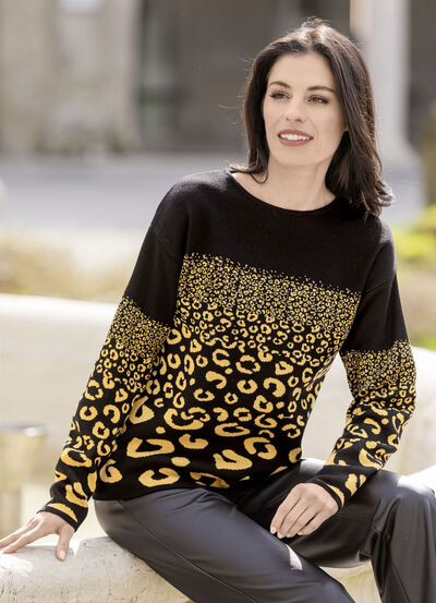 Pullover in Jacquard-Dessin 