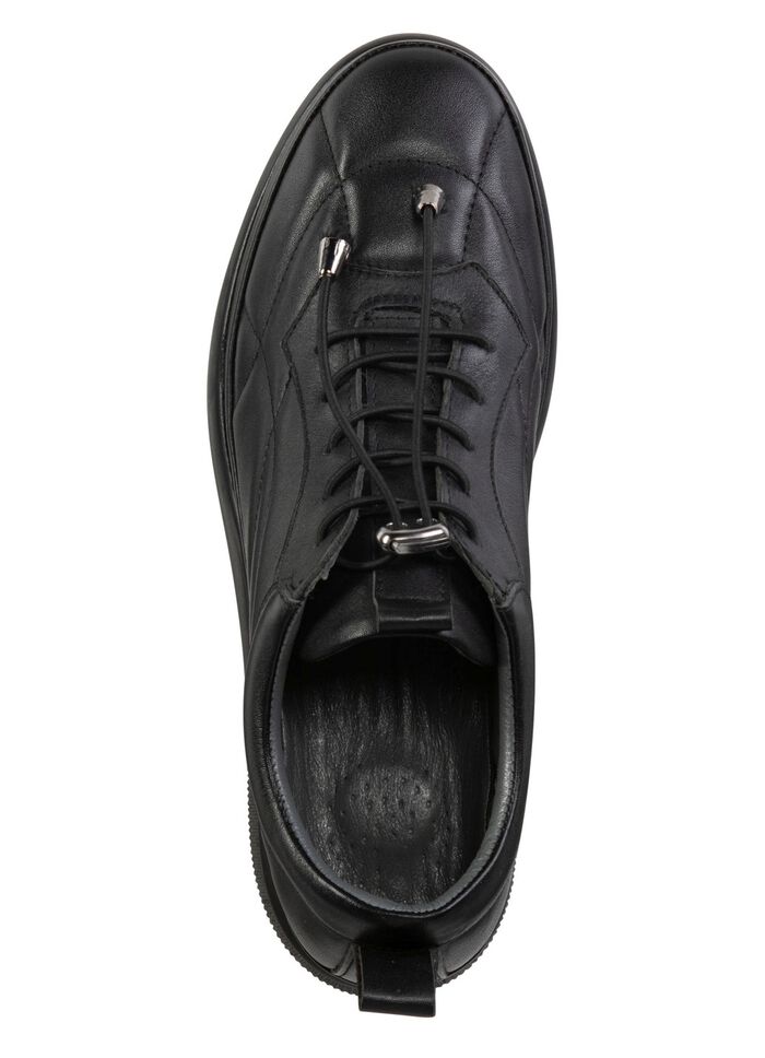 Gemini Sneaker mit dekorativer Steppung SCHWARZ