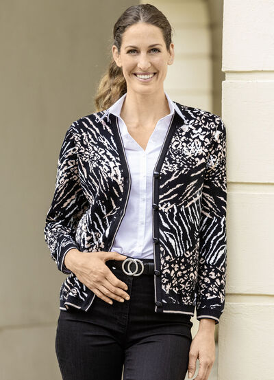 Strickjacke in weichem Griff 