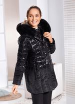 Jacke im angesagten Materialmix 