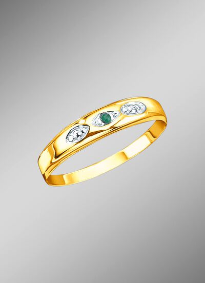 Damenring mit Smaragd 