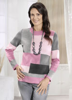 Pullover mit Intarsien 