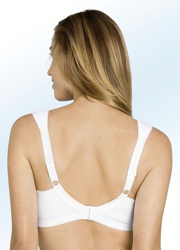 Miss Mary-BH in Wei&szlig;, mit Elastikt&uuml;ll am Dekollet&eacute; 