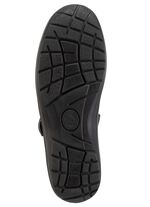 ELENA EDEN, sommerliche Damen-Slipper, Weite H, mit herausnehmbarem Fußbett SCHWARZ