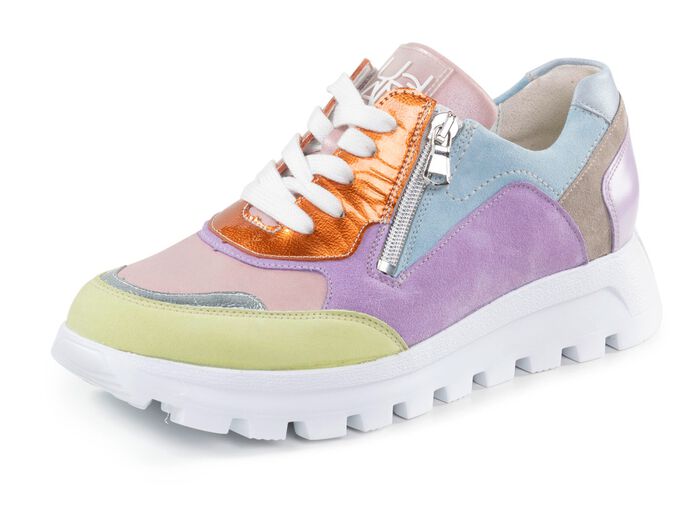 Waldl&auml;ufer, trendige Damen-Sneaker, Weite H, mit herausnehmbarem Fu&szlig;bett MULTICOLOR