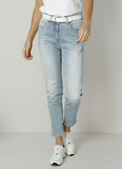 Jeans in 7/8-Länge HELLBLAU