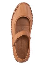 Gemini Mokassin-Slipper mit dezenter Knitter-Struktur CAMEL