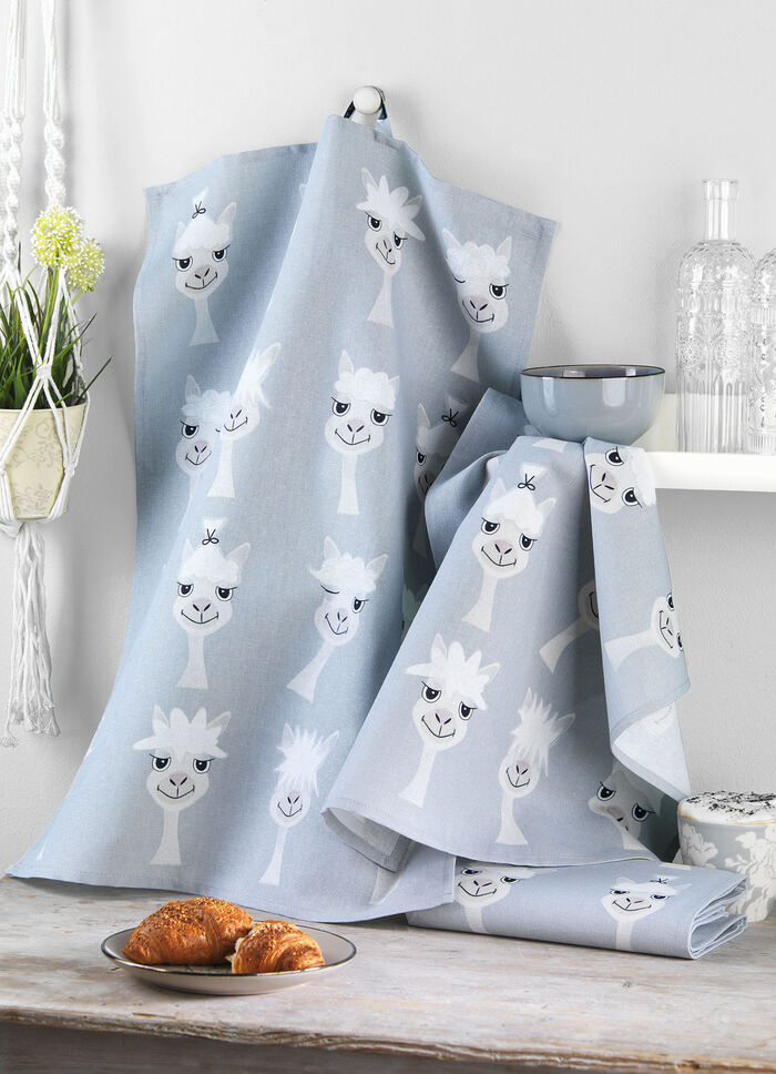 Geschirrt&uuml;cher in Halbleinen-Qualit&auml;t, 3er-Set- 