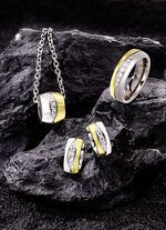 Damenring in Bicolor mit synth. Zirkonia 