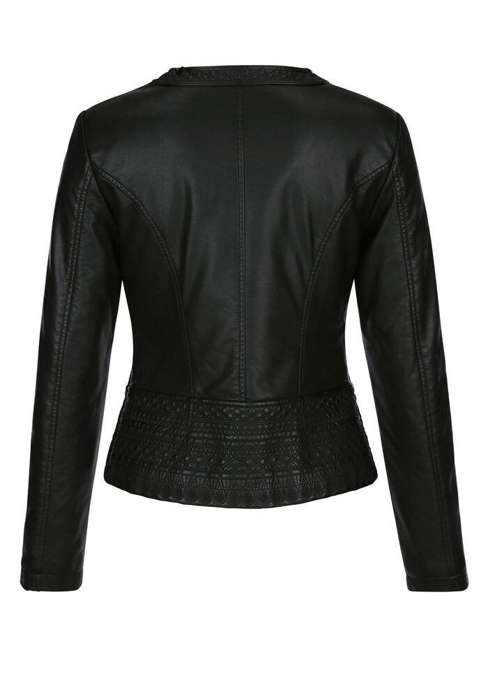 Blazer mit toniger Stickerei 