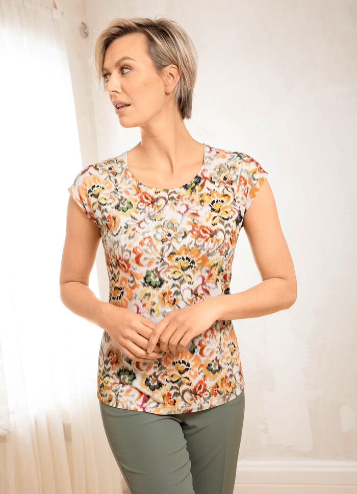 Shirt mit &uuml;berschnittener Schulterpartie 