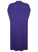 Long-Strickweste aus Kaschmir ROYALBLAU