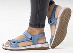 ELENA EDEN Sandale aus weichem Nappaleder JEANS