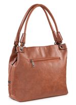 Tasche mit trendigen Ziernieten COGNAC