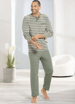 Zweierpack Schlafanzüge mit Knopfleiste und offenen Abschlüssen