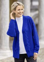 Strickjacke mit dekorativer Struktur 