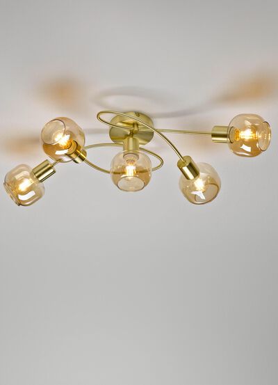 Stilechte Deckenleuchten mit getöntem Glas 