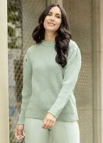 Pullover mit dekorativer Faltenlegung 