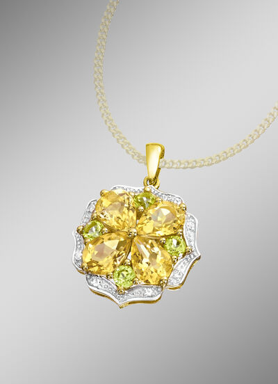 Anhänger im Blumen-Design 