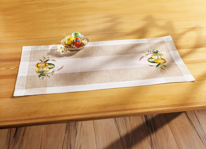 Charmante Accessoires mit buntem Ostereier- Motiv SEKT-BUNT