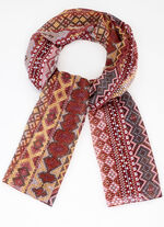 Schal mit Fantasiedessin 