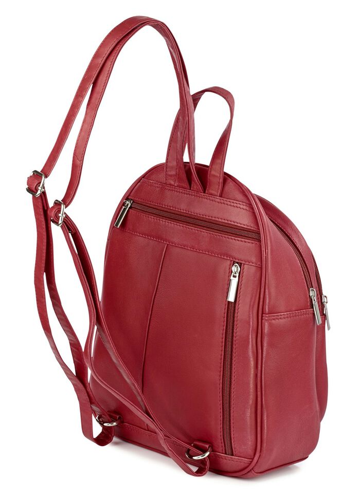 Laurina, Rucksack, Damen, mit kurzem Tragegriff RUBINROT