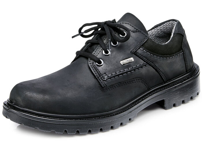 GINO GALANTE, atmungsaktive Herren-Schnürschuhe, mit herausnehmbarem Fußbett SCHWARZ