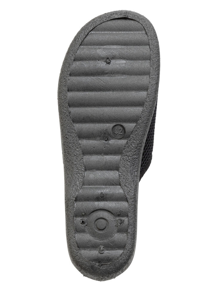 Pantoffel mit Schurwollfutter SCHWARZ