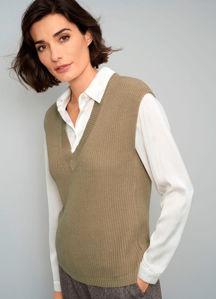 Pullunder mit &uuml;berschnittener Schulter CAMEL