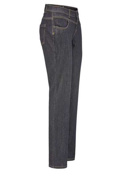 Magic-Jeans mit figurformendem Jeanssattel 