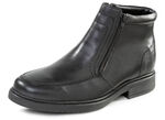 GINO GALANTE, gefütterte Herren-Stiefeletten, Winterschuhe, mit Lammfell SCHWARZ