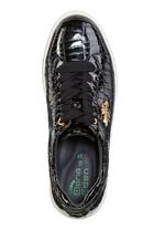 ELENA EDEN Sneaker aus Lackleder mit edlem Metallschmuck 