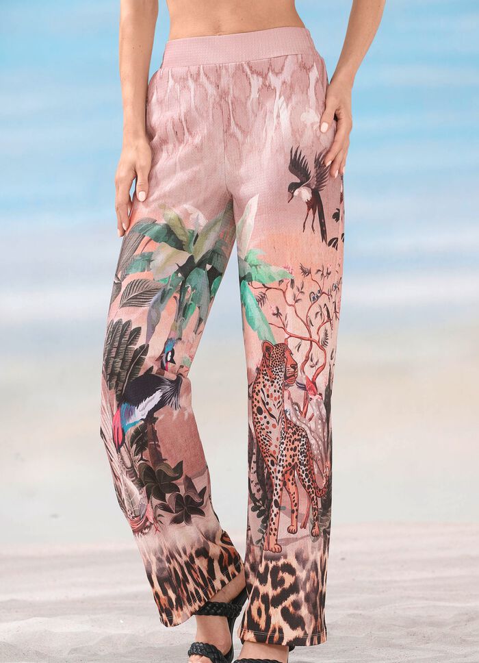 Laurina Hose mit farbbrillantem Druckdessin 