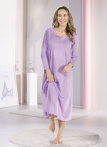 Nachthemd, knöchellang und gebogten Abschlüssen  