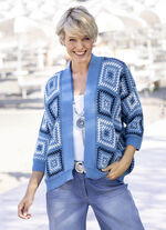 Strickjacke in Jacquard-Dessin  