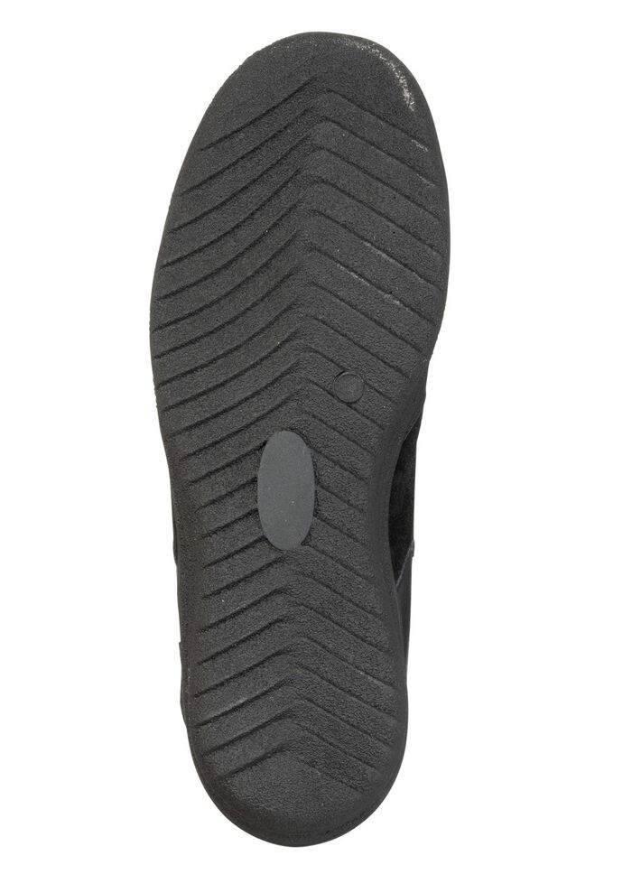 ELENA EDEN, gef&uuml;tterte Damen-Stiefeletten, Winterschuhe, Weite H, mit Lammfell SCHWARZ