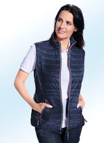 Funktionsweste mit Kontrastpaspelierungen 