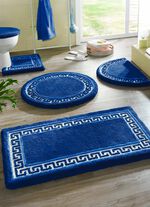 Badgarnitur mit Mäander-Bordüre BLAU