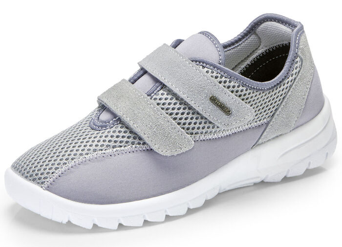 Klettschuh mit gepolstertem Futter GRAU